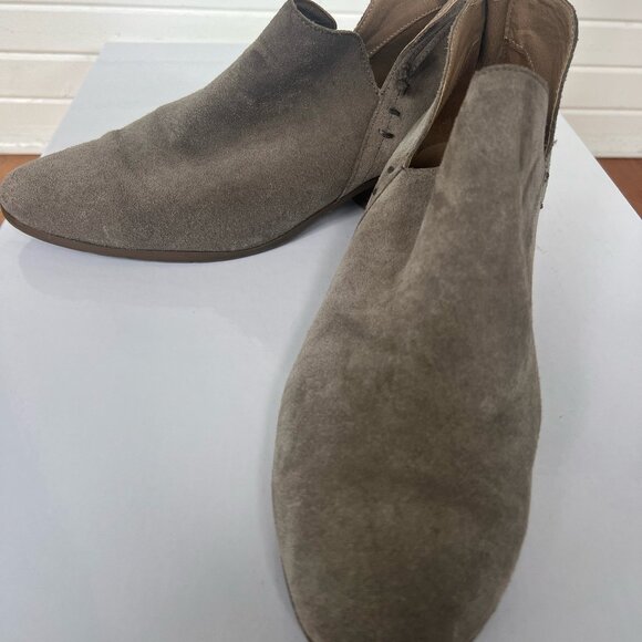 Tan Suede Booties - Picture 1 of 4